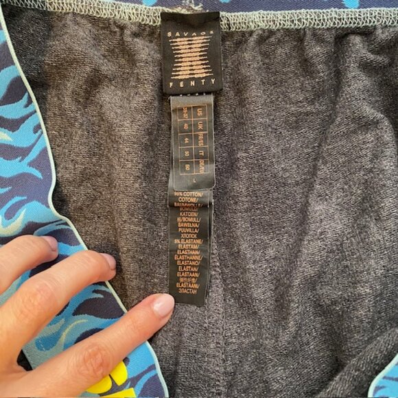 Savage X Fenty Speed Racer Terry Lounge/Sleep Pants | Men’s Large Cargo Pocket - Picture 7 of 7